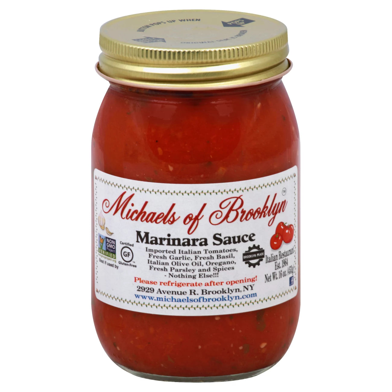 Michaels of Brooklyn Marinara Sauce 16oz