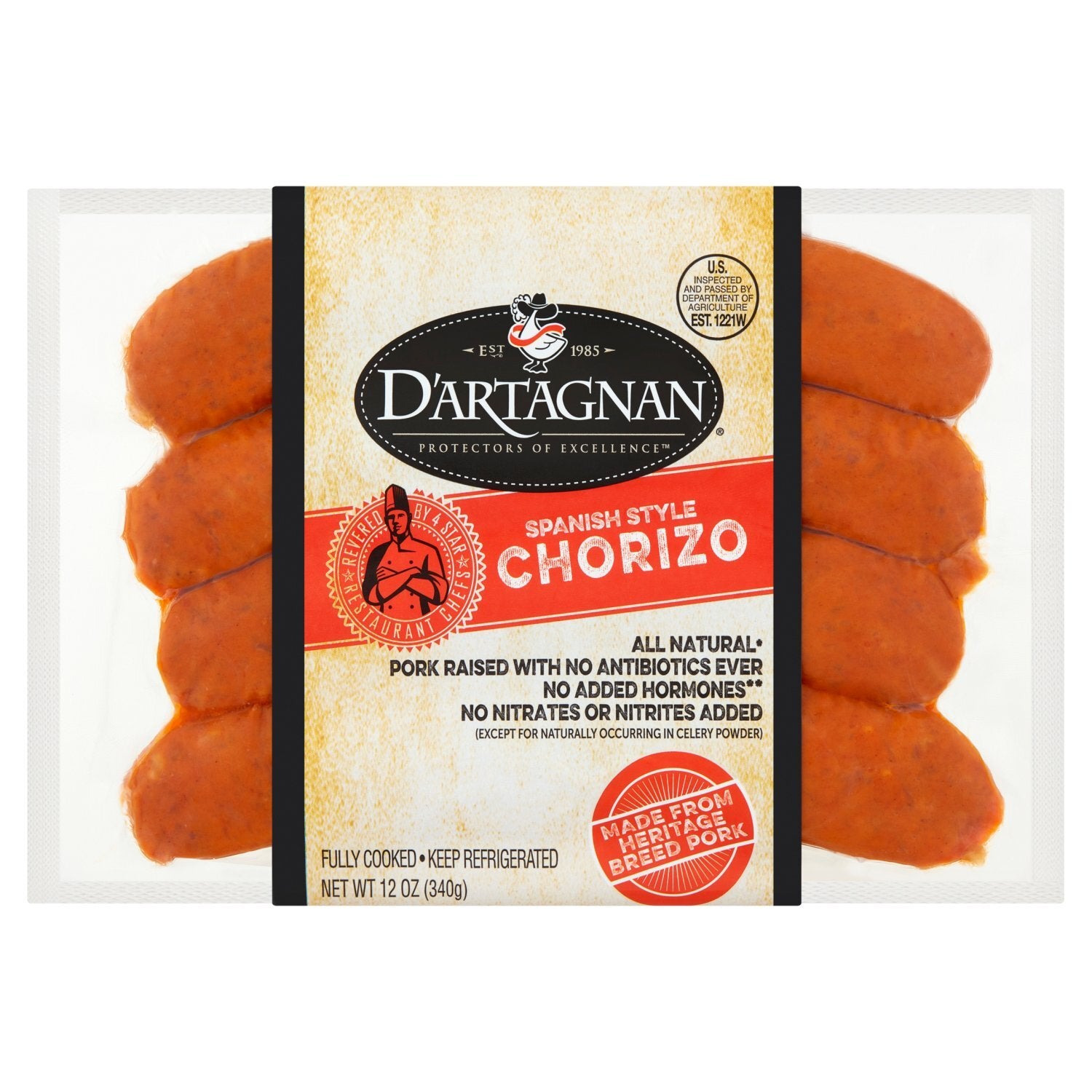 D'Artagnan Chorizo 12oz