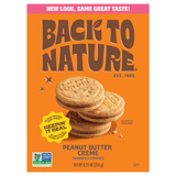 Back to Nature Peanut Butter Creme Sandwich Cookies 8.25 oz