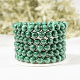 Round Beads Bracelets | Crystal Jewelry | Chakra Bracelet: Pyrite / 6mm