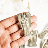 Pyrite Gemstone Angel | Pocket Angel | Crystal Figurine