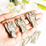 Pyrite Gemstone Angel | Pocket Angel | Crystal Figurine