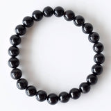Healing Bracelet | Black Tourmaline | Gemstone Bracelet: 4mm