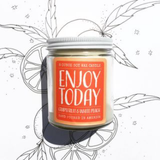 "Enjoy Today" grapefruit + white peach