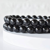 Healing Bracelet | Black Tourmaline | Gemstone Bracelet: 4mm