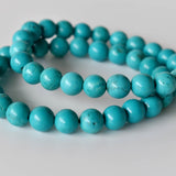 Healing Bracelet | Turquoise Howlite | Beaded Gemstone: 4mm