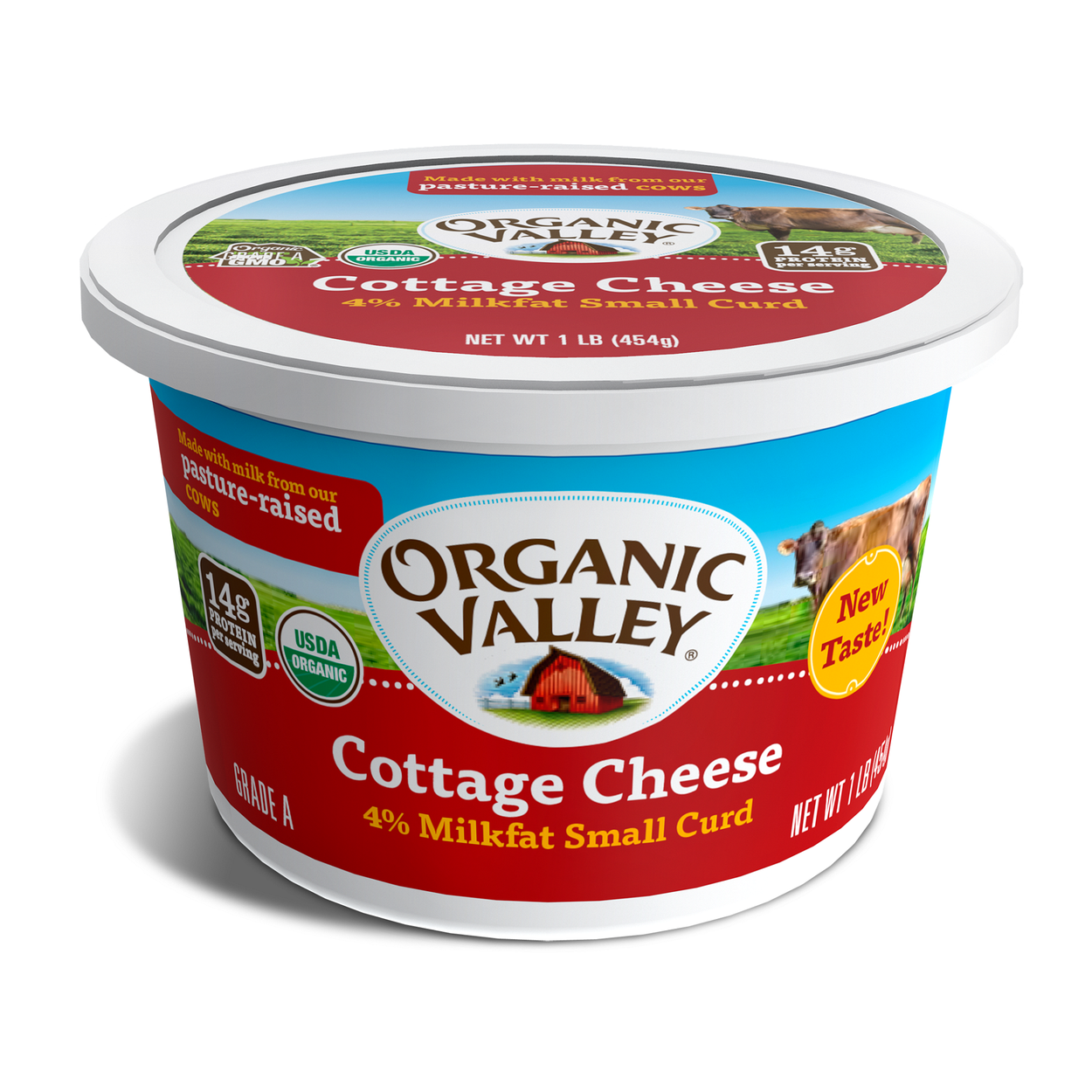 Organic Valley Cottage Cheese 4% Milkfat Small Curd