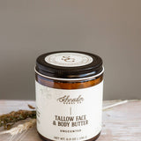 Unscented Tallow Face & Body Butter: Small (2 oz volume)