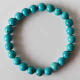 Healing Bracelet | Turquoise Howlite | Beaded Gemstone: 4mm