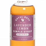 Royal Rose Lavender Lemon Simple Syrup Organic