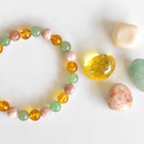 Good Luck Crystal Gift Set | Tumbled Stones | Gem Bracelet: SET1 (Tumbles)