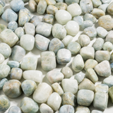 Aquamarine Tumbled Stones | Throat Chakra | Crystals in Bulk: 100Grams