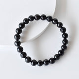 Healing Bracelet | Black Tourmaline | Gemstone Bracelet: 4mm