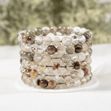 Round Beads Bracelets | Crystal Jewelry | Chakra Bracelet: Pyrite / 6mm