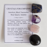 Crystal Gift Set | EMPATH PROTECTION | Crystal Healing Kit: SET2 (Tumbles+ Bracelet)