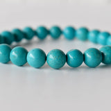 Healing Bracelet | Turquoise Howlite | Beaded Gemstone: 4mm