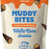 Muddy Bites Peanut Butter Chocolate Waffle Cone Snacks
