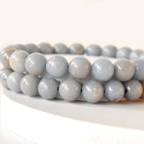 Healing Bracelet | Angelite Bracelet | Gemstone Bracelet: 4mm