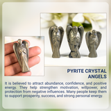Pyrite Gemstone Angel | Pocket Angel | Crystal Figurine