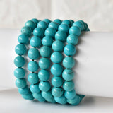 Healing Bracelet | Turquoise Howlite | Beaded Gemstone: 4mm