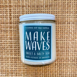 "Make Waves" salty sea candle