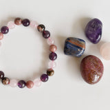 LOVE Crystal Gift Set | Love Crystals | Heart Chakra Kit: SET2 (Tumbles+ Bracelet)