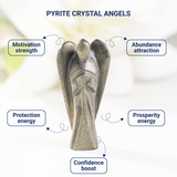 Pyrite Gemstone Angel | Pocket Angel | Crystal Figurine