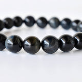Healing Bracelet | Blue Tiger Eye | Gemstone Bracelet: 6mm