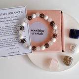Anger Relief Crystal Set | Tumbled Stones | Gem Bracelet: SET1 (Tumbles)