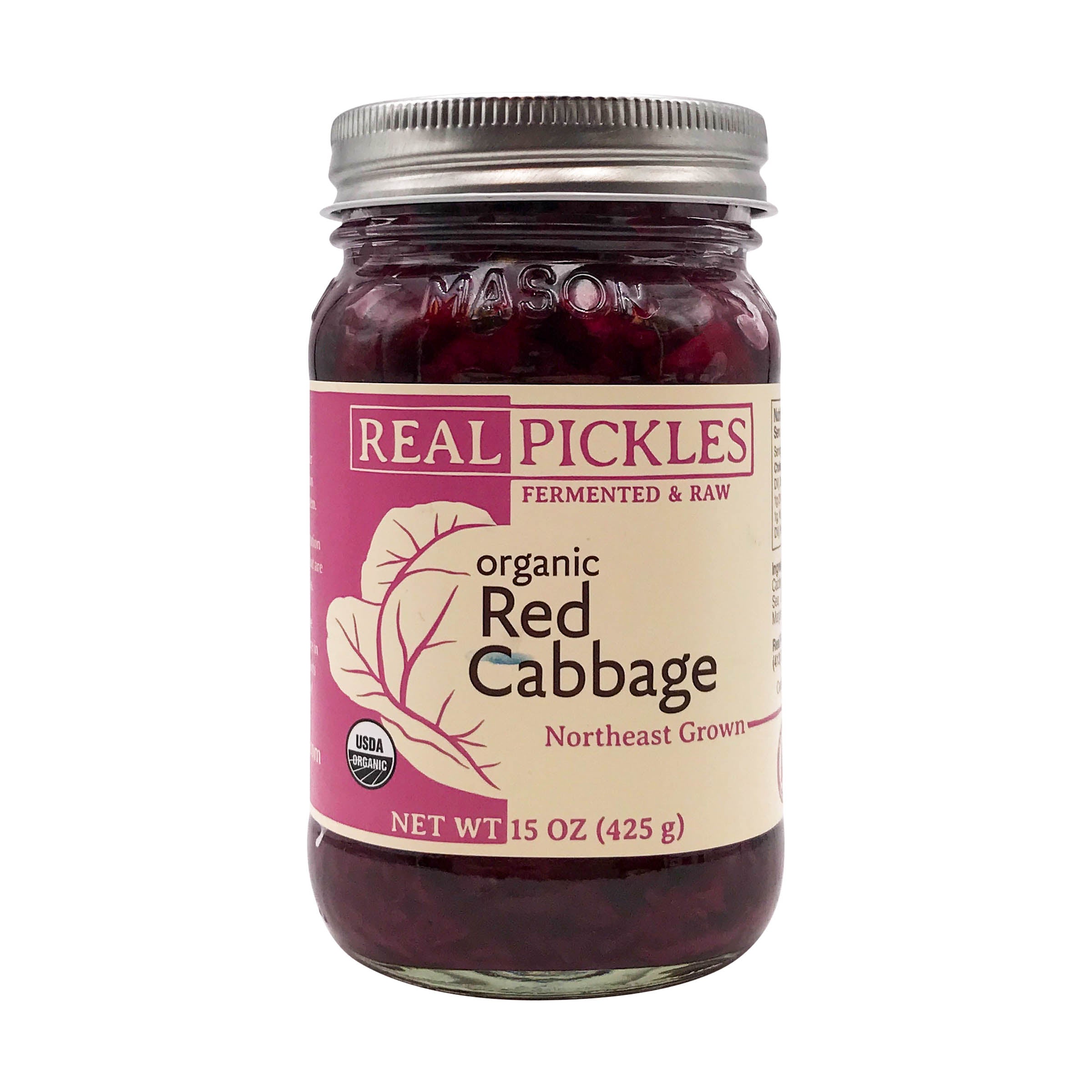 Real Pickles Red Cabbage 15 oz