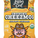 Lesser Evil Crunchy Cheezmos Cowboy Cheddar