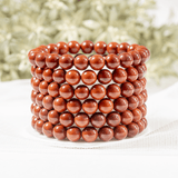 Round Beads Bracelets | Crystal Jewelry | Chakra Bracelet: Howlite / 6mm