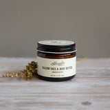 Unscented Tallow Face & Body Butter: Small (2 oz volume)