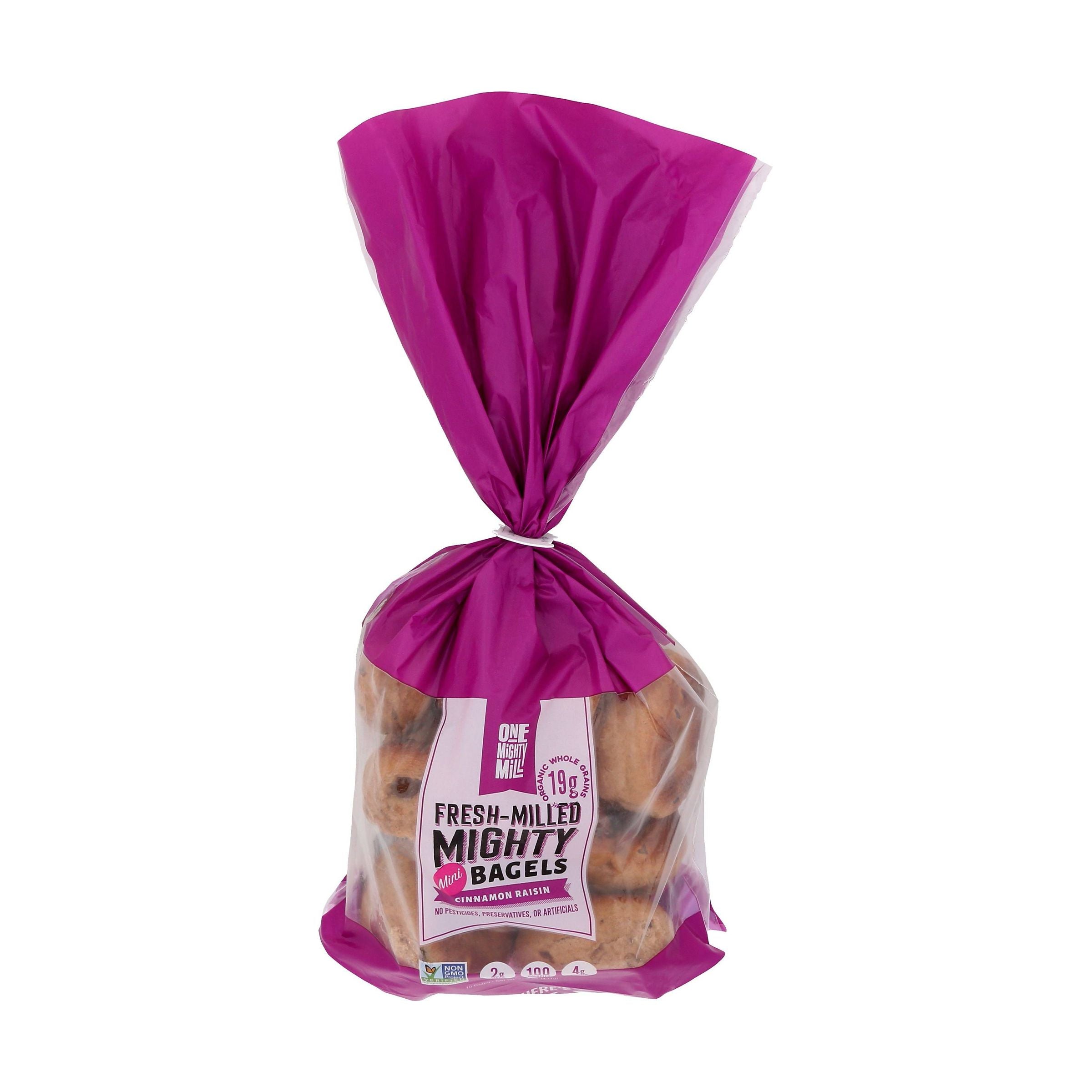 One Mighty Mill- Whole Wheat Cinnamon Raisin Mini Bagels
