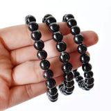 Healing Bracelet | Black Tourmaline | Gemstone Bracelet: 4mm