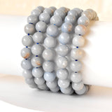 Healing Bracelet | Angelite Bracelet | Gemstone Bracelet: 4mm