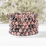 Round Beads Bracelets | Crystal Jewelry | Chakra Bracelet: Howlite / 6mm
