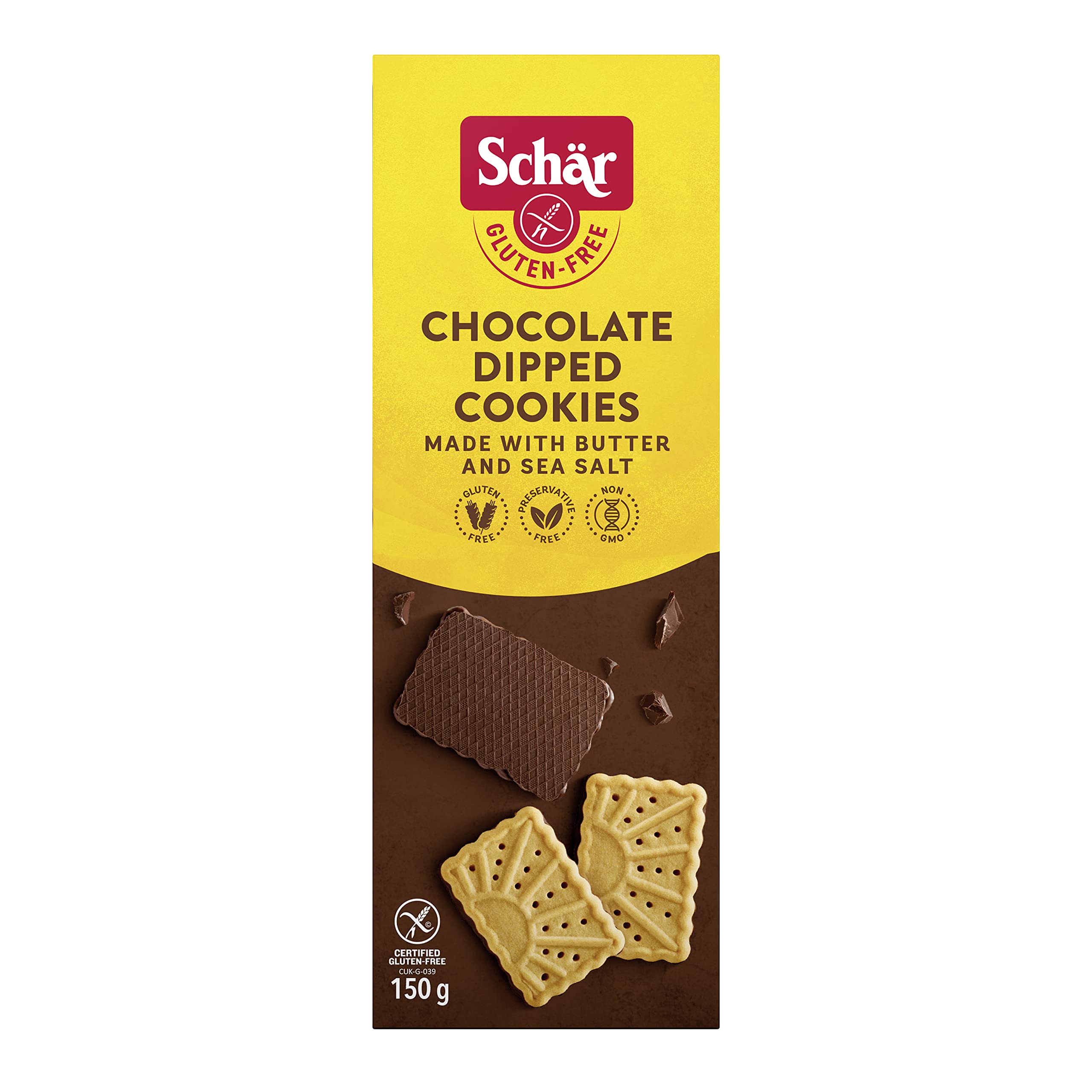 Schar Gluten Free Chocolate Dipped Cookies 5.3 oz
