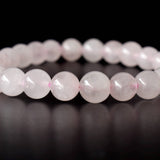 Healing Bracelet | Rose Quartz | Gemstone Beaded Bracelet: 4mm