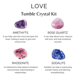 LOVE Crystal Gift Set | Love Crystals | Heart Chakra Kit: SET2 (Tumbles+ Bracelet)