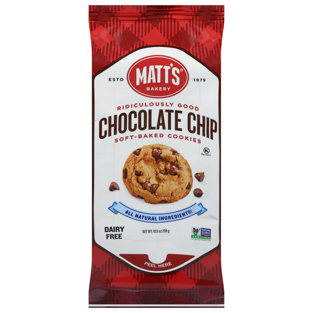 Matt's Bakery Non-Dairy Soft Baked Chocolate Chip Cookies