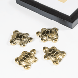 Gold Pyrite Turtle Figurine | Crystal Animal | Bulk Beads: 1Pcs