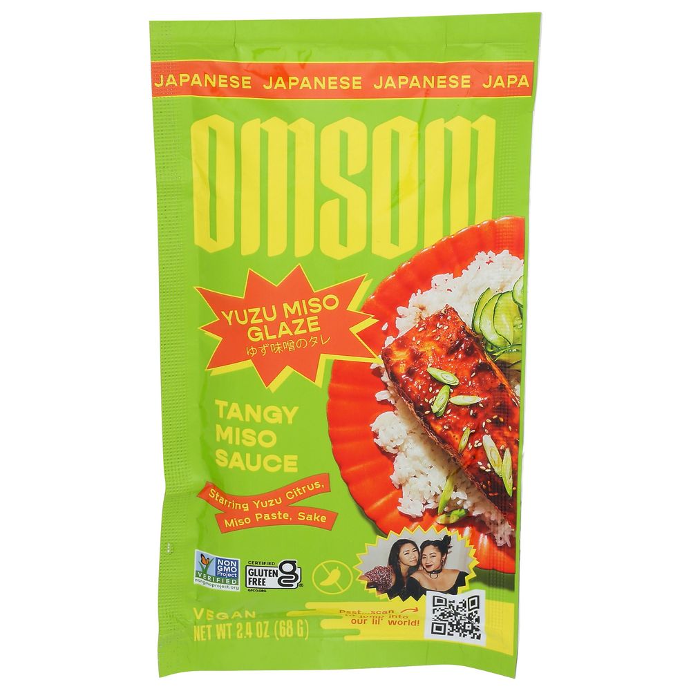 Omsom- Japanese Yuzu Miso Glaze- Tangy Miso 2.4 oz