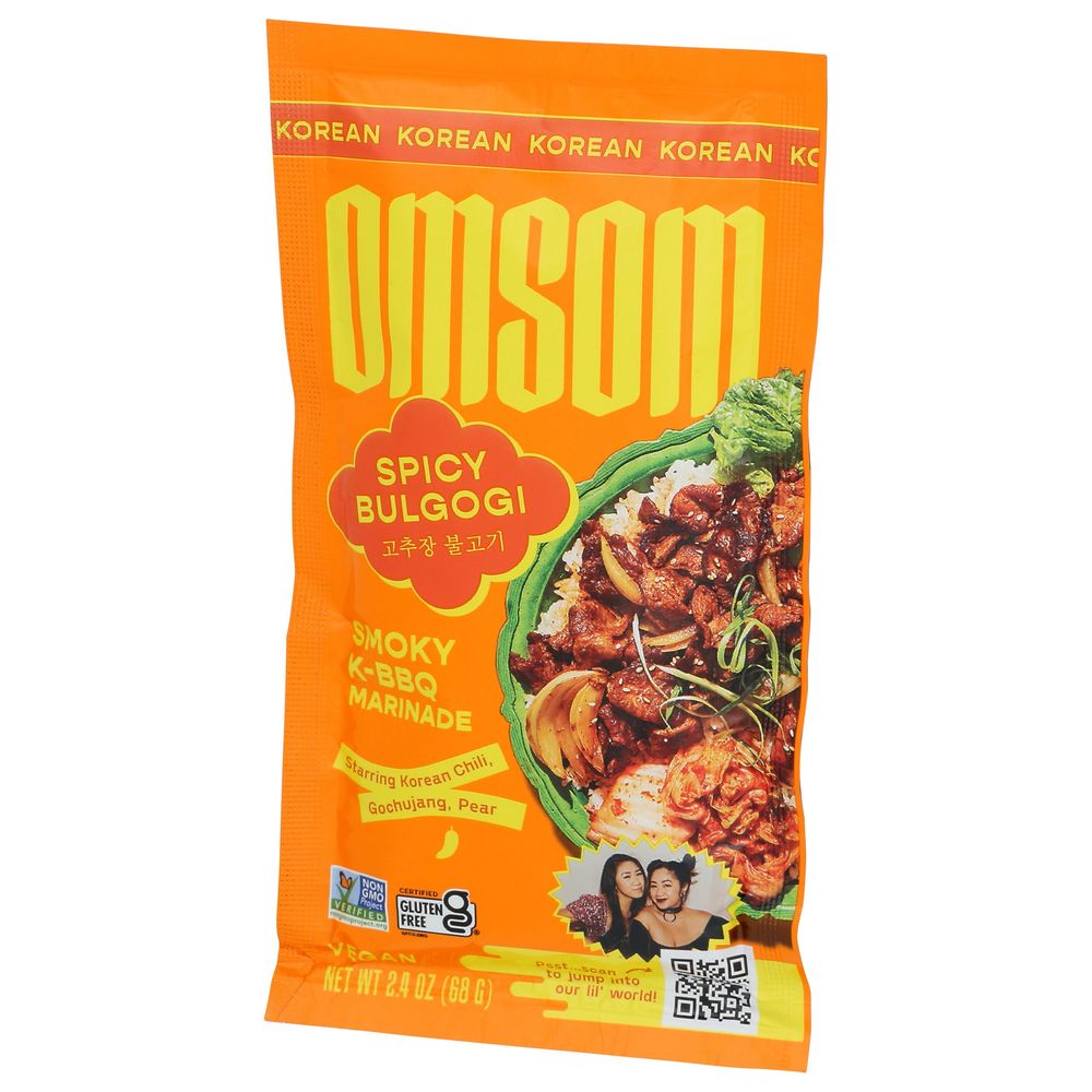 Omsom- Korean Bulgogi- Smoky K-BBQ Marinade 2.4 oz