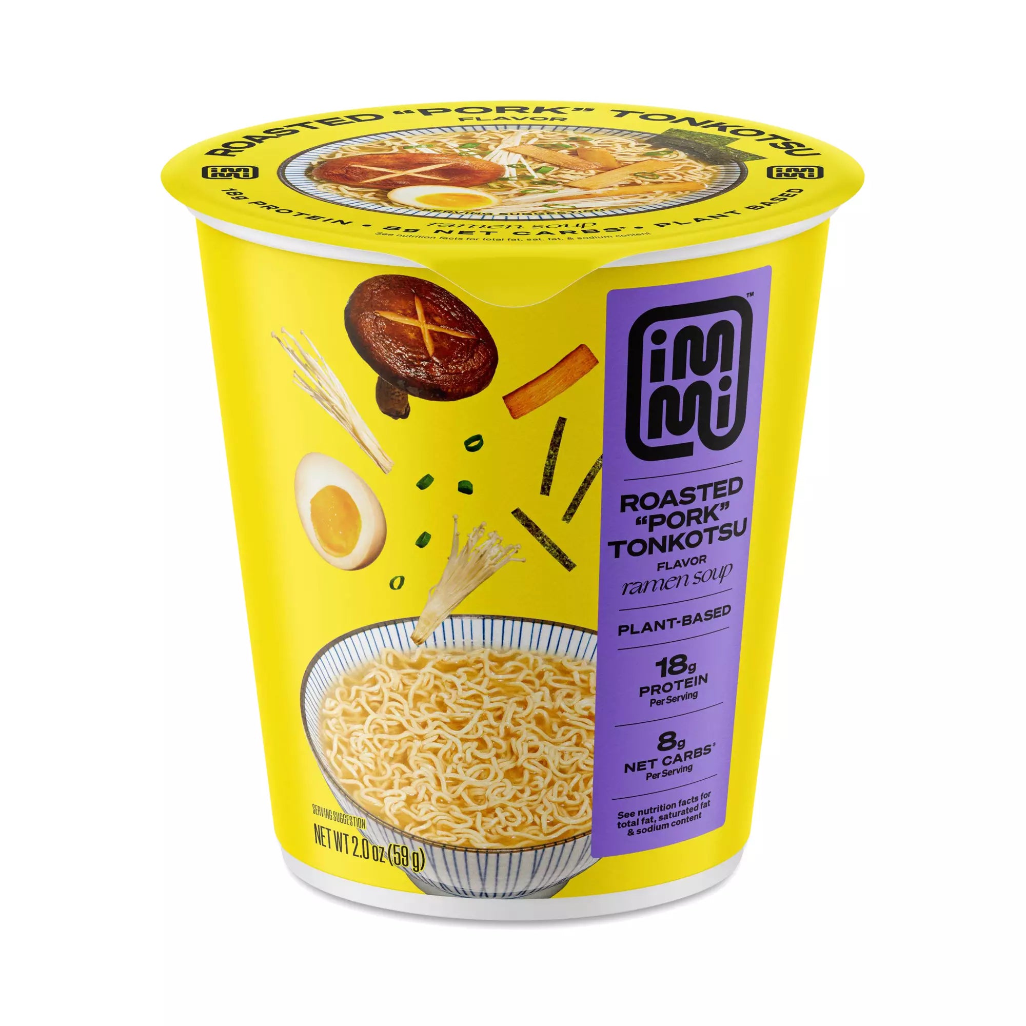 Immi Roasted Pork Tonkotsu Noodle Cup 2 oz