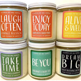 "Be You" bergamot + black tea candle