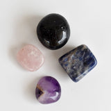 Crystal Gift Set | EMPATH PROTECTION | Crystal Healing Kit: SET2 (Tumbles+ Bracelet)