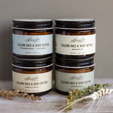 Unscented Tallow Face & Body Butter: Small (2 oz volume)