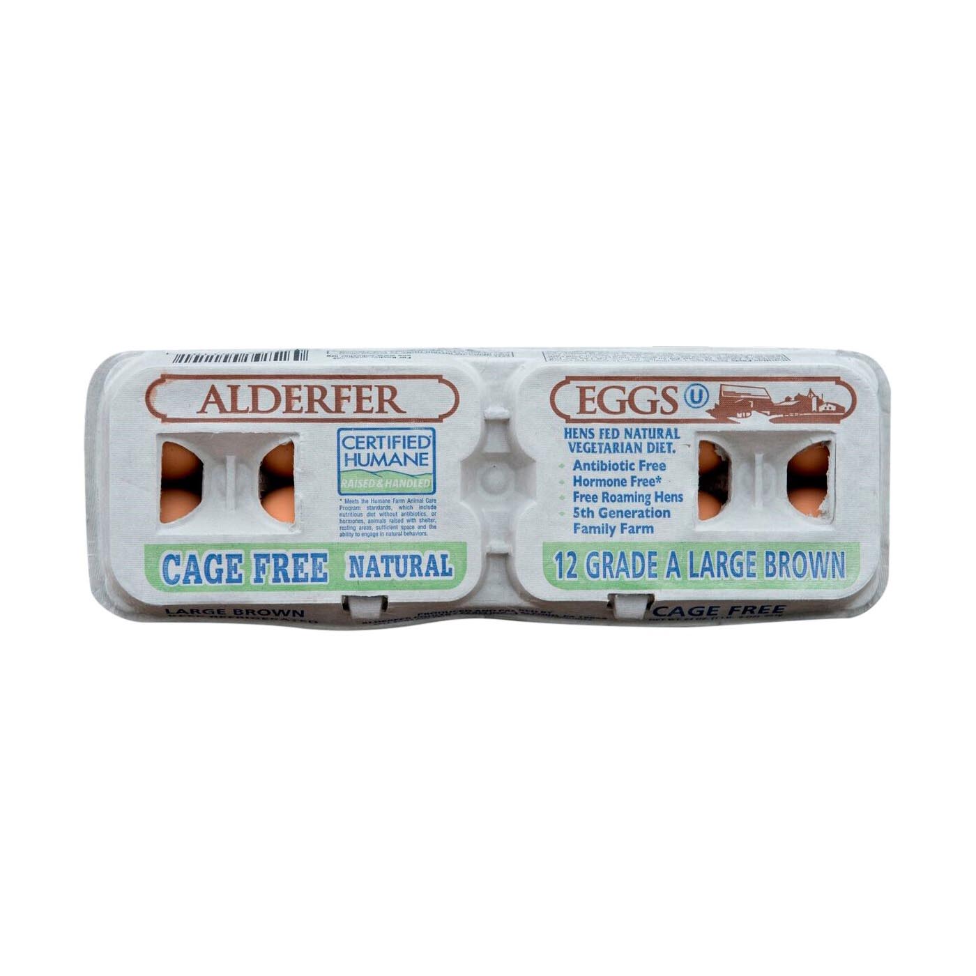 Alderfer-Humane Large Brown Eggs Dozen