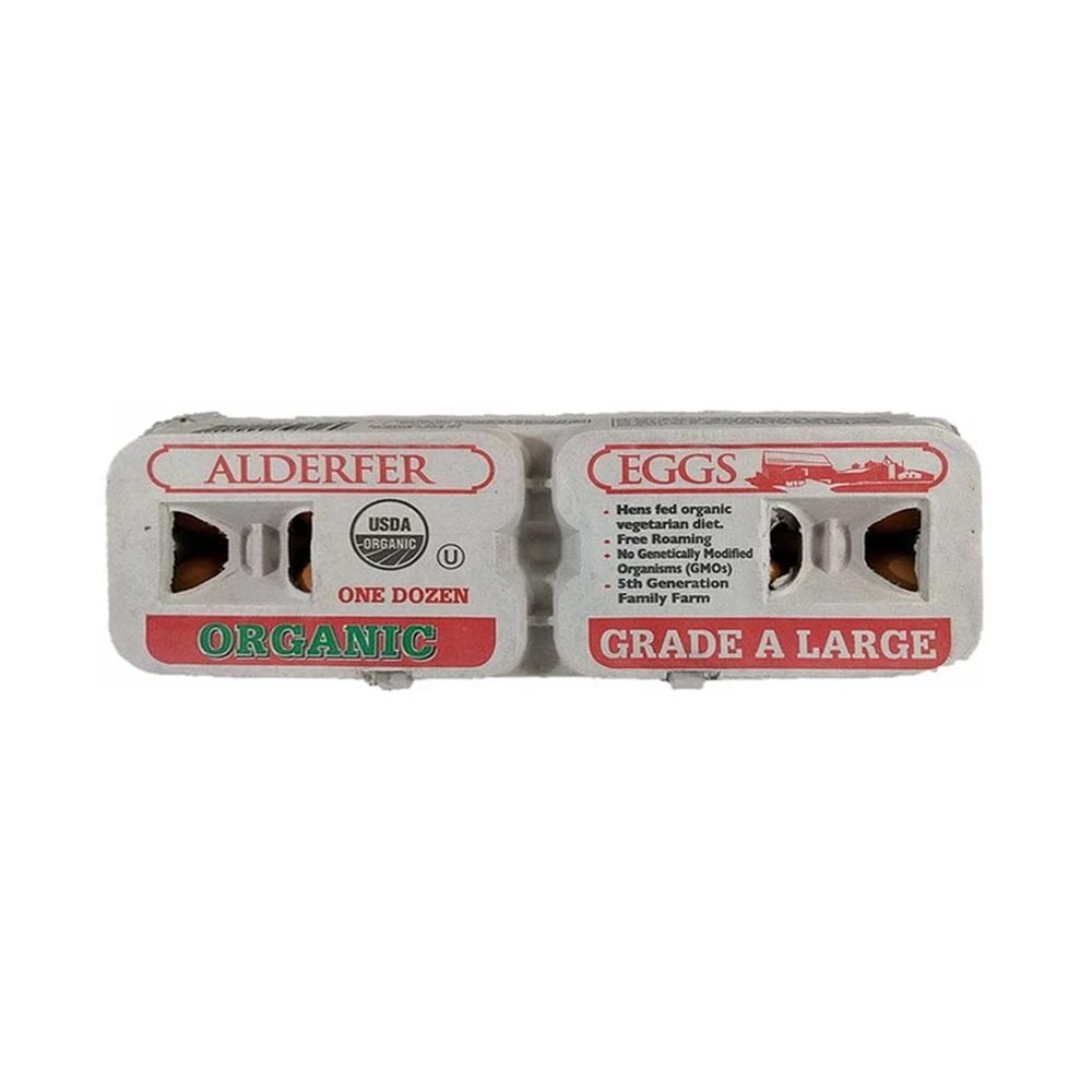 Alderfer-Organic Large Brown Eggs Dozen